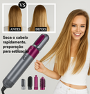 Escova Modeladora 5 em 1 – LumiHair Styler - Seu cabelo Liso ou Cacheado em Segundos