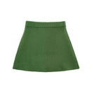 Conjunto Verde Outono Inverno: Suéter e Minissaia Monocromática Toronto