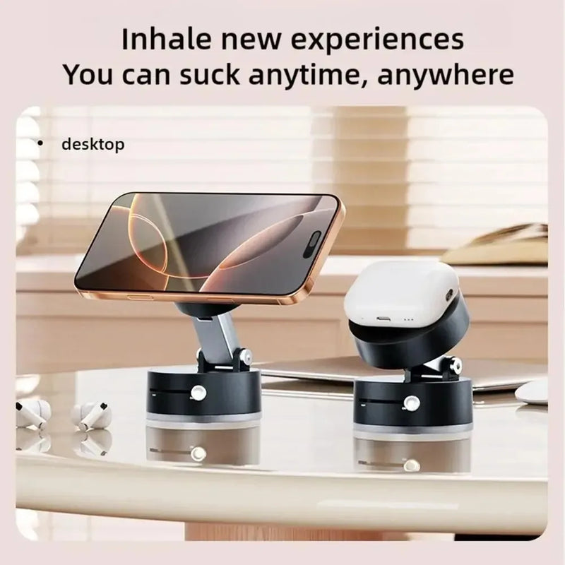 SUPORTE MAGNETI₢O PARA CELULAR COM VENTOSA E ABSORÇÃO A VÁCUO