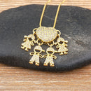 MomLove Pro — Colar de Mãe com Filhos em Cristal Zircônia!