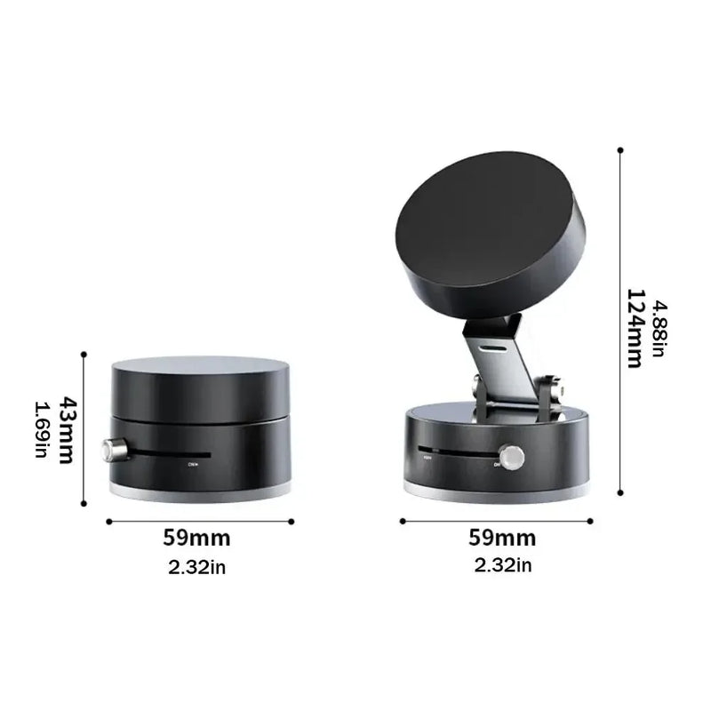 SUPORTE MAGNETI₢O PARA CELULAR COM VENTOSA E ABSORÇÃO A VÁCUO
