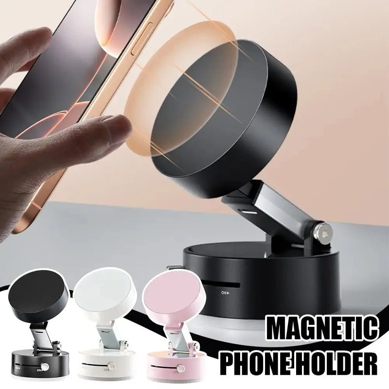 SUPORTE MAGNETI₢O PARA CELULAR COM VENTOSA E ABSORÇÃO A VÁCUO