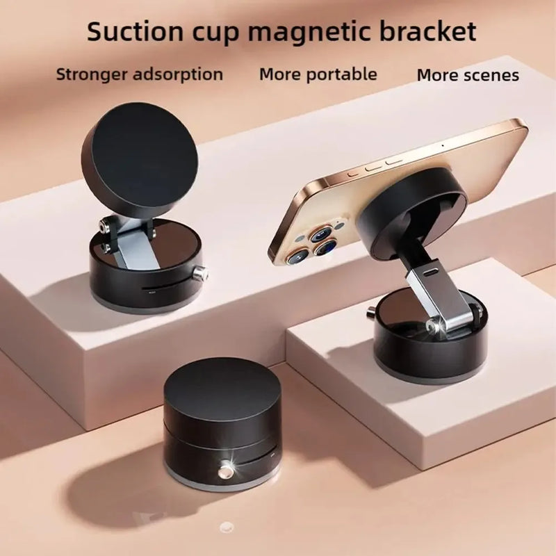 SUPORTE MAGNETI₢O PARA CELULAR COM VENTOSA E ABSORÇÃO A VÁCUO
