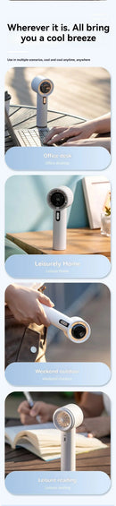 Ventilador Portátil Turbo Recarregável USB