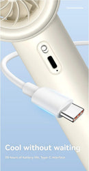 Ventilador Portátil Turbo Recarregável USB
